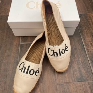 Chloe Woody Flat Espadrilles